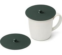 Carrotez Silicone Cup Cover Lids, 4.3 Inch, 2 Pack - Green