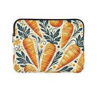 Carrots and Orange Polka Dots Laptop Sleeve Case for 13-14 Inch Notebook, Portable Computer Bag Briefcase Tablet Travel Carrying Case