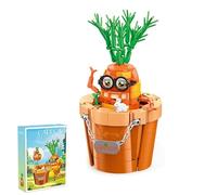 Carrots Bonsai Building Blocks Kit, 420 PCS Simulation Pot Plant Particle Bricks Model Toy Kit, DIY Botanical Mini Building Block Model, Gifts for Adults and 14+Teens