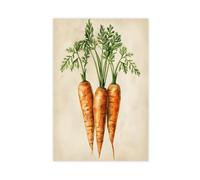 Carrots Botanical Canvas Poster Bedroom Decor Landscape Office Room Decor Gift 16x24inch(40x60cm)
