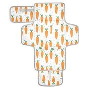 Carrots White Reusable Changing Pads for Baby with Tissue Pocket Diaper mat Changing pad with Built-in Pillow