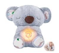 CARROUSEL Anxiety Relief Koala Soothing Breathing Otter,Evora Anxiety Relief Koala,Calming Otter Plush Rest Calming Sleep with Music Light Rhythmic Breathing Motion for Kids Sleeping Baby Gifts