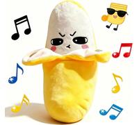 CARROUSEL Banana Magic Touch Toy Interactive Sensory Plush Toys for 3-8 Year Old Boys Girls Piano Plushies Music Toys for Kids age 4 5 6 7 Banana Sensory Birthday Present Gifts for Boys Girls Age 3+