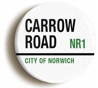 Carrow Road City of Norwich NR1 Button Badge (1inch / 25mm diameter)