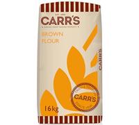 Carr's Brown Flour (Brandee) 16kg | Strong Brown Bread Flour for Traditional Baking, Loaves, Rolls, and Artisan Recipes | Milled in the UK