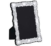 Carrs Traditional Victorian Style Sterling Silver Photo Frame with Grey Velvet Back - 6" x 4"