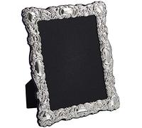 Carrs Traditional Victorian Style Sterling Silver Photo Frame with Grey Velvet Back - 8" x 6"