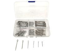 Carrttline 175Pc Split PINS Cotter Fixings Set Assorted Sizes Zinc Plated Steel Hard Case
