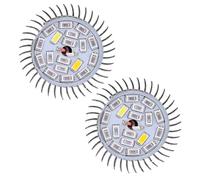 Carrttline 2pcs E14 Plant Growth Light 85-265V Full Spectrum Led Grow Light for Hydroponic Indoor Garden Greenhouse for Veg Flower 18W