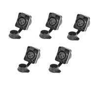 Carrttline 3 Pole Holder 3 Pole Waterproof Male and Female Microphone Audio Plug Xlr Balanced Threaded XLR Head Holder, C