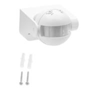 Carrttline AC 110V-240V PIR Infrared Motion Sensor Switch 180 Degree Motion Detection Delay Time Adjustable Waterproof White