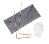 Carrttline Copper Dowsing Rods Kit 2PCS 11.8 x 5.12 Inch Divining Rods Gift Bag+Gloves forWater Divining