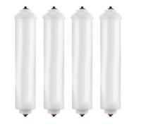 Carrttline DA29-10105J Inline Water Filter DA29-10105J Refrigerator Water Filter Universal Refrigerator Filter Element Coconut Shell Activated Carbon Rod Filter Element 4 Pcs