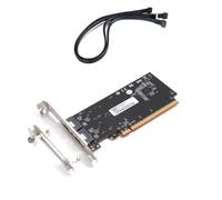 Carrttline High Performance Graphics External Card PCIe4.0 X16 to SlimSAS 8654 Rear Half-Height Adapter Card with Cable