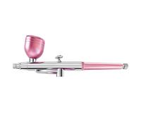 Carrttline Portable Single Action Airbrush 0.3mm Nozzles Airbrush Pen for Model Cake Nail Car Painting Beauty Inkjet Easy Install Easy to Use -Pink