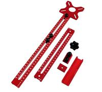 Carrttline Router Milling Groove Bracket,9-61cm Radius Router Circle Cutting Jig,Aluminum Cabinet Hardware Jig for Woodwork