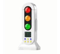 Carrttline Traffic Light Timer Study Management Tool Kids Educational Count Down Timer Double Modes for Classroom School White