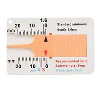 Carrttline Tyre Tread Depth Gauge Car Motorcycle Trailer Van Wheel