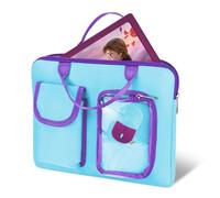 Carry Bag for LEXIBOOK Educational and Bilingual Laptop, Compatible with 8-10 Inches Kids Tablet, Portable, Lightweight, Protective, Blue/Purple