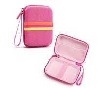 Carry Bag for Trimui Brick Game Console, Shockproof Hard Case Portable Organizer Bag for Trimui Brick Handheld Game Console (Pink)