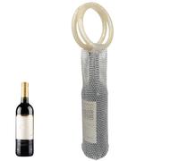 Carry bag for wine bottles, portable and reusable mesh holder with a resin handle, wine bottle bag, for picnics, Christmas, moving, exchange, daily use, shipping, travel