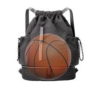 Carry Bag with Drawstring - Lightweight Hiking Backpack - Large Volume Sports Bag Waterproof for Mountaineering Football Training, gray, see description, See description