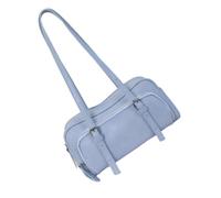 Carry Bowling Handbag with Top Opening Access, Front Pocket Storage and Smooth Faux Leather Look for Everyday Use Bowling Purse Top Zipper Handbag Front Pocket Purse Rounded Shoulder Minimal Daily Bag