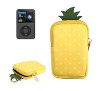Carry Case Bag for Innioasis Y1 Mp3 Player,Portable MP3 Organizer Pouch for Earphone/Cable/Accessories,Yellow Pineapple(Bag Only)