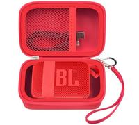 Carry Case Compatible with JBL Go 4 - Portable Bluetooth Speaker Box Pro Sound, Also for Go 3/Go3 Eco/Go2 Waterproof Mini Wireless Speaker - Case Only (Red)
