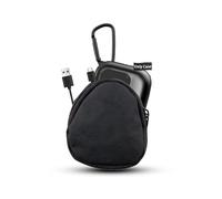 Carry case for Cambridge Audio Melomania A100/TOZO NC20 Pro wireless headphones, daunke EVA storage bag, shockproof, scratch protection, easy to use and carry, black