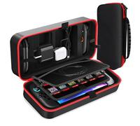 Carry Case for Nintendo Switch 2 (2025), Large Portable Case with 24 Game Cartridges, Protective Hard Shell Travel Pouch Carrying Case for Switch 2 Console & Accessories, Used a Stand, Black