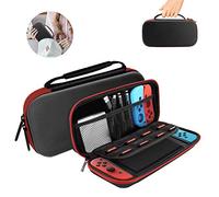 Carry Case for Nintendo Switch Lite 2019 ,HONEST KIN Protective Hard Portable Travel Bag Carrying Case EVA Shell ,Pouch for Nintendo Switch Lite Console & Accessories [Red]