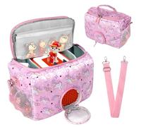 Carry Case for Toniebox Starter Set Age 5+, for Tonie Characters, Headphones, Charging Station and Accessories Storage Bag with Zip and Adjustable Strap, Hand Bag for TonieBox Audio Player