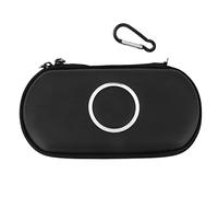 Carry Case Pouch Bag for PSP 1000, 2000, 3000, Polyester, with Carabiner, Memory Stick Pocket, UMD Pocket, 186x100x35mm，Black