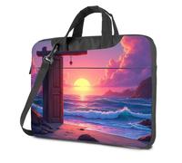 Carry On Backpack Door To The Sunset: A Magical Ocean Scene Laptop Bag Laptop Backpack For Women 17 Inch Laptop Bag(26x36cm)