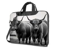 Carry On Backpack Highland Cattle: Majestic Beauty In Black And White Laptop Bag Laptop Backpack For Men Travel Laptop Backpack(26x36cm)