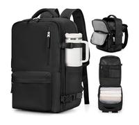 Carry on Backpack,Large Travel Backpack for Women Men Airline Approved Gym Backpack Business Laptop Daypack,Black