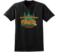 Carry On Camping Inspired Paradise Camp T-Shirt - Retro British Film Tee XL Black