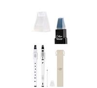 Carry-on Digital Wind Instrument Black Bundle with Reusable Mouthpiece Cover, 10 Instrument Voices, Built-In Speaker, USB Rechargeable Battery, MIDI over Bluetooth and Headphone Output