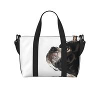 Carry On Duffle Bags Overnight Weekender Bags for Women, Black And White Boston Terrier Personal Item Travel Bag, Travel Essentials Sport Gym Bag for Men Women