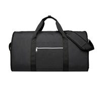 Carry on Garment Bags - Foldable Waterproof Duffel Bags | Nylon Tote Bag with Zipper for Clothing, Lightweight Flight Bag for Business Trip, Black, MKQ5V1KK726UOG6O9URV