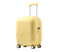 Carry on Luggage Airline Approved Lightweight, Hardside Expandable Luggage with Spinner Wheels, Suitcase with USB and Cup Holder Side Hook for Travel (Yellow, 20in)