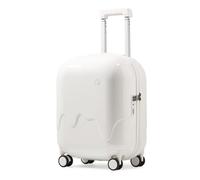 Carry on Luggage Airline Approved Lightweight, Hardside Expandable Luggage with Spinner Wheels, Suitcase with USB and Cup Holder Side Hook for Travel (White, 28in)