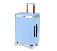 Carry on Luggage Airline Approved Zipper Hard Side On Luggage Travel Suitcase Multifunctional 20Inch Carry On Luggage Side Opening Aluminum-Frame Business Suitcase with TSA Lock (Unisex)(1 set,8#)