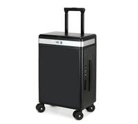 Carry on Luggage Airline Approved Zipper Hard Side On Luggage Travel Suitcase Multifunctional 20Inch Carry On Luggage Side Opening Aluminum-Frame Business Suitcase with TSA Lock (Unisex)(1 set,3#)