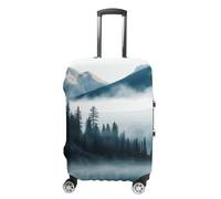 Carry on Luggage Cover Foggy Mountains Landscape Suitcase Covers for Luggages Tsa Approved Travel Luggage Sleeve Protector Elastic Suitcase Protector Anti-Scratch Washable Fits 19-30 Inch Case -XL