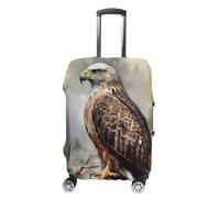 Carry on Luggage Cover Hawk Sitting In The Tree Suitcase Covers for Luggages Tsa Approved Travel Luggage Sleeve Protector Elastic Suitcase Protector Anti-Scratch Washable Fits 19-30 Inch Case -M