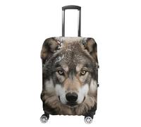Carry on Luggage Cover Lmage of Wolf in The Snow Suitcase Covers for Luggages Tsa Approved Travel Luggage Sleeve Protector Elastic Suitcase Protector Anti-Scratch Washable Fits 19-30 Inch Case