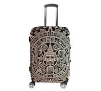 Carry on Luggage Cover Mayan Calendar End Of The World Suitcase Covers for Luggages Tsa Approved Travel Luggage Sleeve Protector Elastic Suitcase Protector Anti-Scratch Washable Fits 19-30 Inch Case -