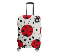 Carry on Luggage Cover Red Black Spotted Ladybug Suitcase Covers for Luggages Tsa Approved Travel Luggage Sleeve Protector Elastic Suitcase Protector Anti-Scratch Washable Fits 19-30 Inch Case